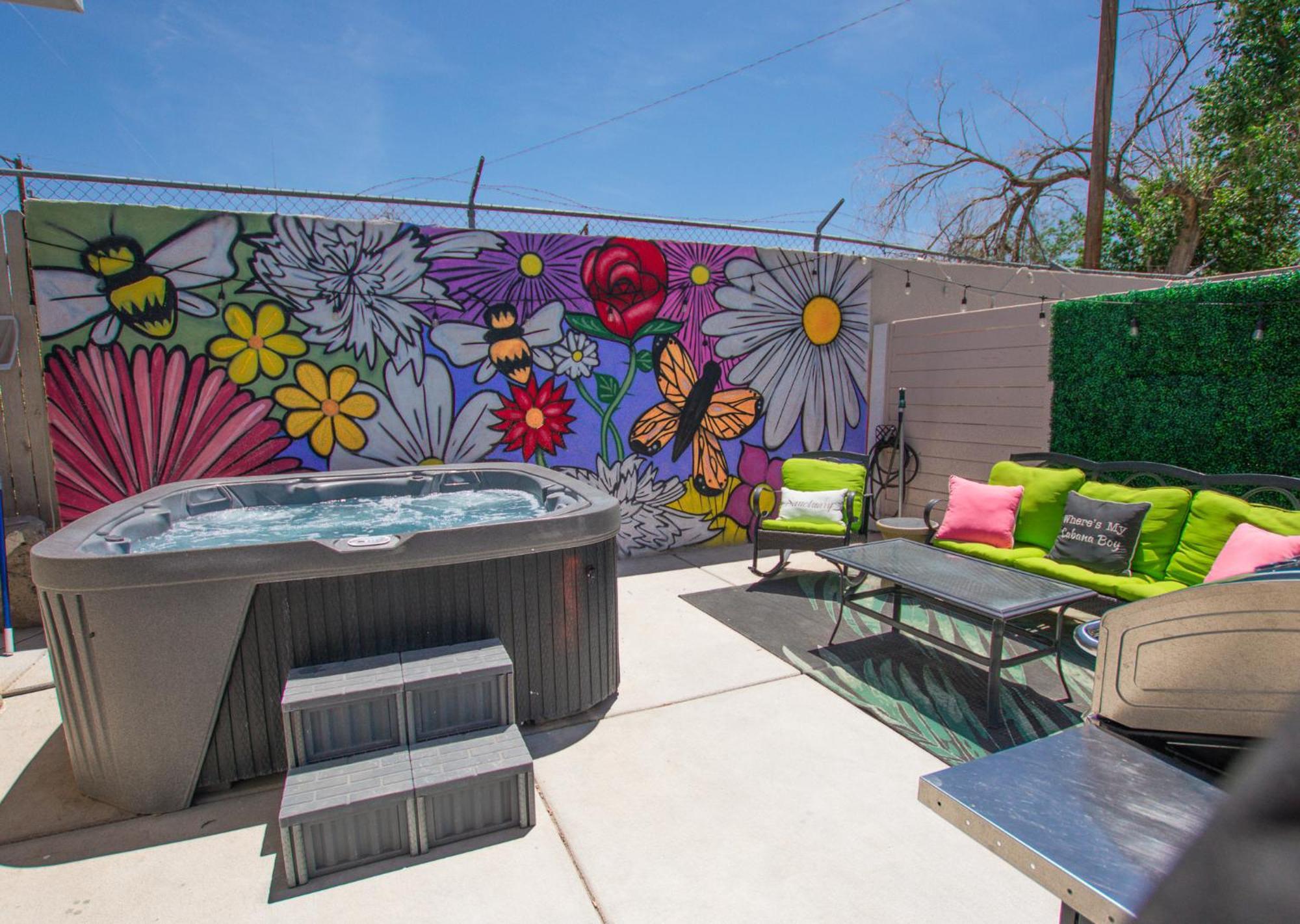 阿尔伯克基Bohemian Chic An Eclectic Escape-Hot Tub-Pet Friendly-No Pet Fees!别墅 外观 照片