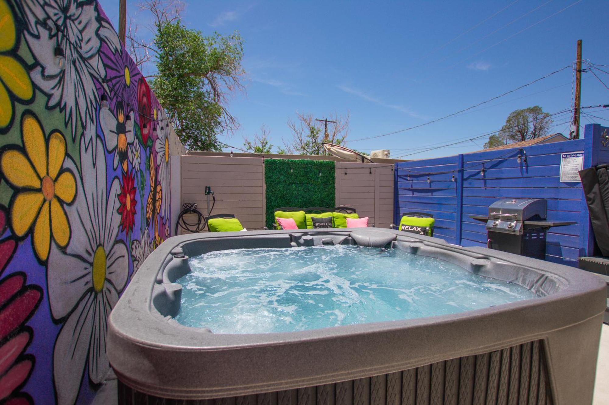 阿尔伯克基Bohemian Chic An Eclectic Escape-Hot Tub-Pet Friendly-No Pet Fees!别墅 外观 照片